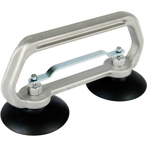 Vacuum Cups - Heavy-Duty Double Cup, 50 lbs. Capacity, 4", Pull-bar, 10" Handle Length Distribution Élite MP