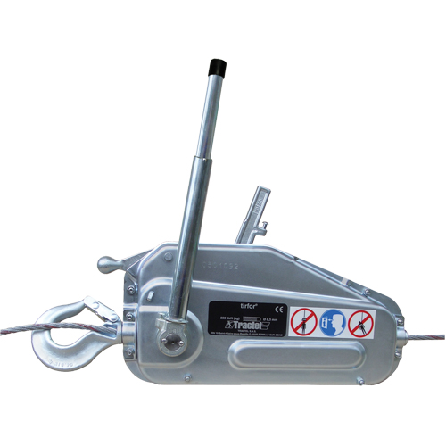 Palan &agrave; c&acirc;ble d'acier Tirfor - TU17, Diam&egrave;tre du fil 5/16", Capacit&eacute; 2000 lb (1 tonne) Distribution Élite MP