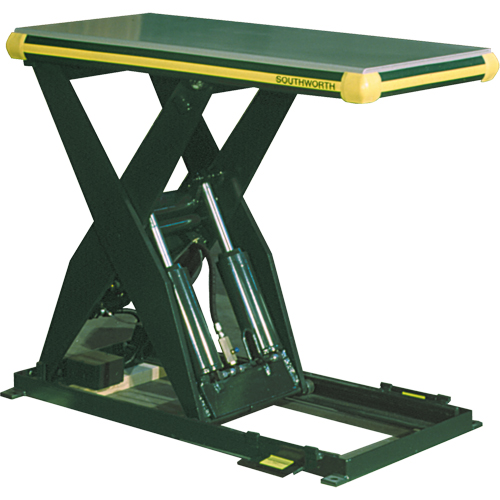 Table &eacute;l&eacute;vatrice hydraulique &agrave; ciseaux Backsaver, Acier, 48" lo x 48" la, Capacit&eacute; 4000 lb Distribution Élite MP