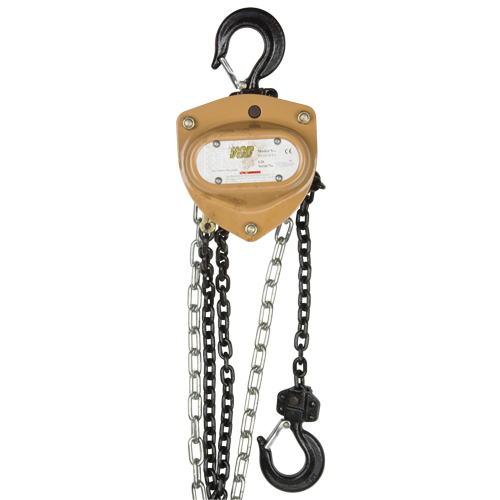 Heavy-Duty Gold Series Chain Hoist, 10' Lift, 10000 lbs. (5 tons) Capacity, Alloy Steel Chain Distribution Élite MP