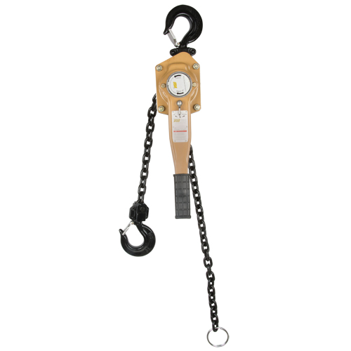 Heavy Duty Gold Series Lever Chain Hoist, 10' Lift, 12000 lbs. (6 tons) Capacity, Alloy Steel Chain Distribution Élite MP