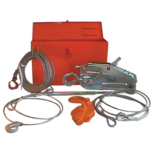 Palan &agrave; c&acirc;ble d'acier Tirfor TU128 en ensemble de r&eacute;cup&eacute;ration, Diam&egrave;tre du fil 7/16", Capacit&eacute; 4000  lb (2 tonnes) Distribution Élite MP