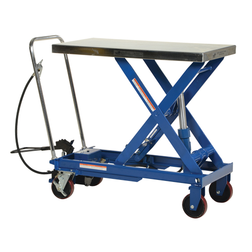 Pneumatic Hydraulic Scissor Lift Table, Steel, 39-1/2" L x 20" W, 1750 lbs. Cap. Distribution Élite MP