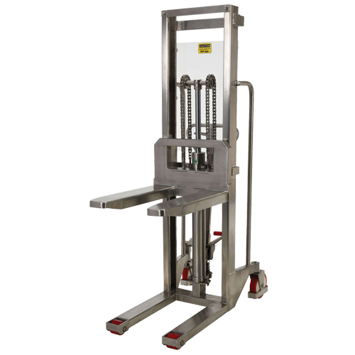 Gerbeur Hefti-Lift, M&eacute;canisme Pompe au pied, Capacit&eacute; de 880 lb, Levage max de 59" Distribution Élite MP