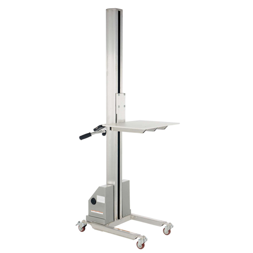 Quick Lift Stacker, Electric Operated, 125 lbs. Capacity, 72" Max Lift Distribution Élite MP
