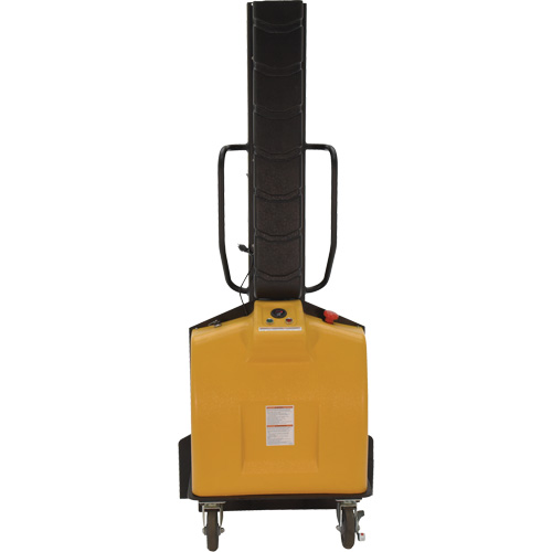 Narrow Mast Powered Lift Stacker, Electric Operated, 1000 lbs. Capacity, 63" Max Lift Distribution Élite MP