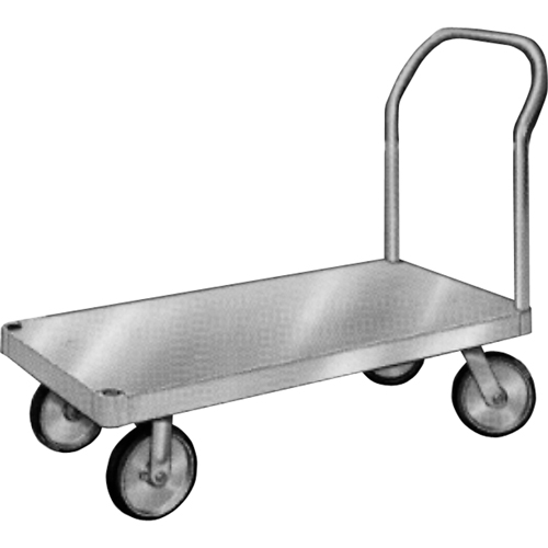 Aluminum Platform Truck, 24" W x 36" L, 2000 lbs. Cap., Rubber Wheels Distribution Élite MP