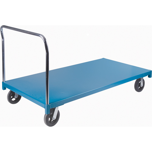 Heavy-Duty Platform Truck, 72" L x 36" W, 2000 lbs. Capacity, Rubber Casters Distribution Élite MP