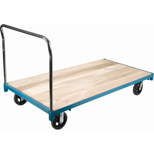 Chariot &agrave; plateforme robuste, 96" lo x 48" la, Capacit&eacute; de 2000 lb, Roues en Caoutchouc Distribution Élite MP
