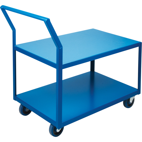 Chariots Surbaiss&eacute;s Robustes, 2 niveaux, 18" la x 30" p x 40" h, 1200 lb Cap Distribution Élite MP