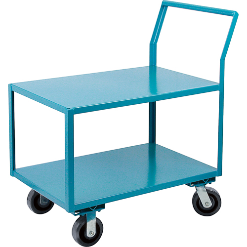 Chariots surbaiss&eacute;s robustes, 2 niveaux, 24" la x 60" p x 41" h, 2400 lb Cap Distribution Élite MP