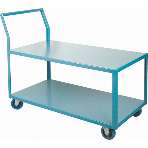 Chariots Surbaiss&eacute;s Robustes, 2 niveaux, 24" la x 48" p x 40" h, 1200 lb Cap Distribution Élite MP