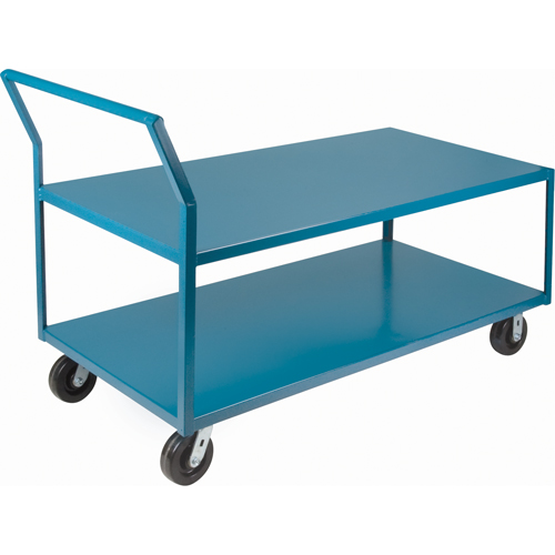 Heavy-Duty Low Profile Shop Carts, 2 Tiers, 30" W x 48" D x 41" H, 2400 lbs. Cap. Distribution Élite MP