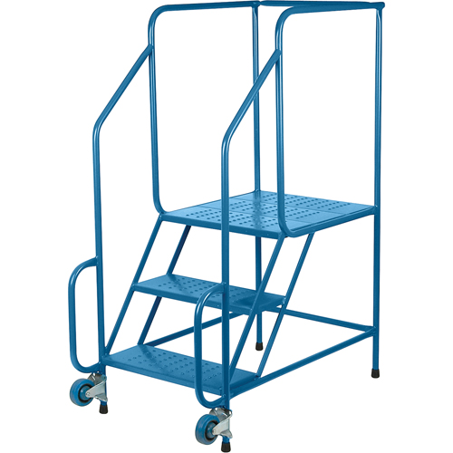 &eacute;chelles Tilt-N-Roll, Acier, 3 marches, Largeur 22", 24" p x 27" h marche pali&egrave;re Distribution Élite MP