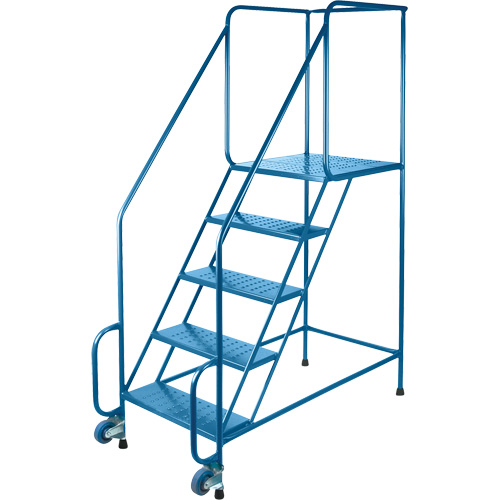 &eacute;chelles Tilt-N-Roll, Acier, 5 marches, Largeur 22", 24" p x 47" h marche pali&egrave;re Distribution Élite MP