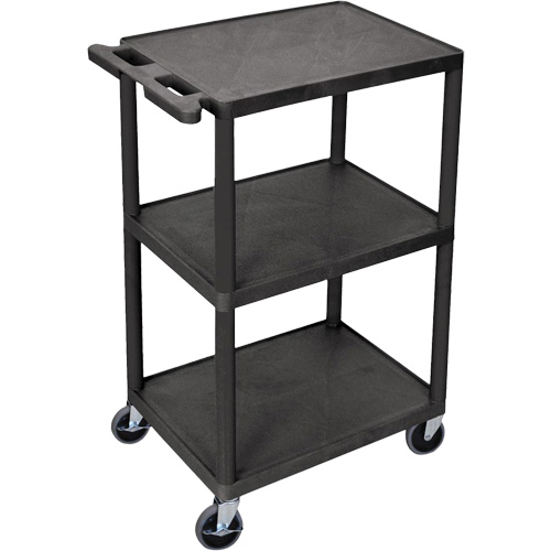 Chariot utilitaire, 3 tiers, 18" x 40" x 24", Capacit&eacute; 400 lb Distribution Élite MP