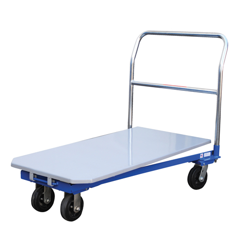 Platform Cart, 48" L x 24" W, 1500 lbs. Capacity, Mold-on Rubber Casters Distribution Élite MP