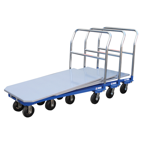 Platform Cart, 48" L x 24" W, 1500 lbs. Capacity, Mold-on Rubber Casters Distribution Élite MP