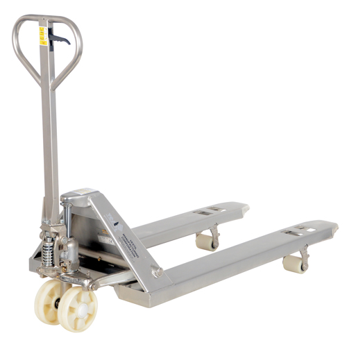 Pallet Truck, Stainless Steel, 48" L x 27" W, 5500 lbs. Capacity Distribution Élite MP
