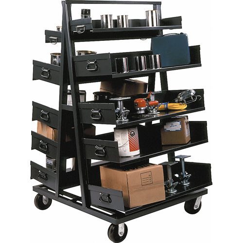 Chariots Adjust-A-Tray, 40" x 38" x 64", Capacit&eacute; 2500 lb Distribution Élite MP