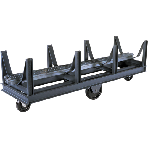 Chariot &agrave; berceaux, 96" lo x 28" la x 29" h, Capacit&eacute; de 10 000 lb, Roue Ph&eacute;nolique Distribution Élite MP
