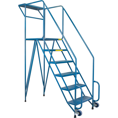 Mechanics/Maintenance Rolling Ladder, Steel, 6 Steps, 57" Platform Height Distribution Élite MP