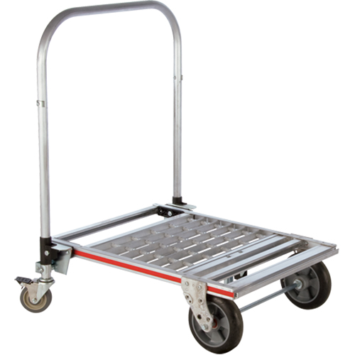 Chariot &agrave; plateforme repliable &agrave; quatre roues, Aluminium, 750 lb, 31" lo x 23-1/4" la, Hauteur 39" Distribution Élite MP