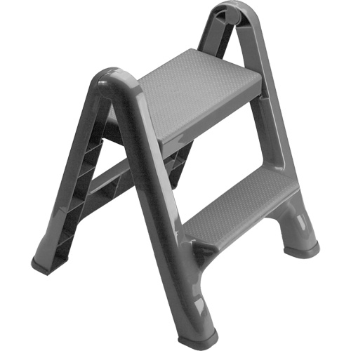 Escabeau repliable, 2 marches, 19-1/2" x 20-1/2" x Hauteur 22-3/4" Distribution Élite MP