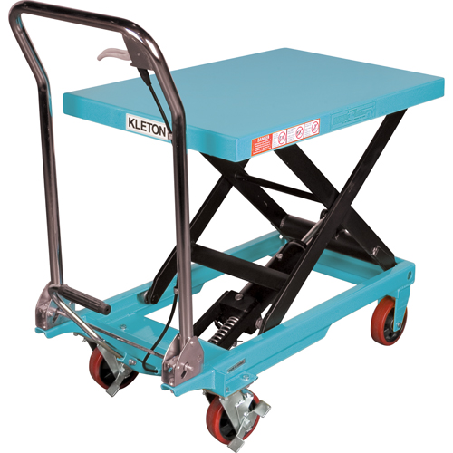 Heavy-Duty Hydraulic Scissor Lift Table, 32" L x 19-3/4" W, Steel, 660 lbs. Capacity Distribution Élite MP