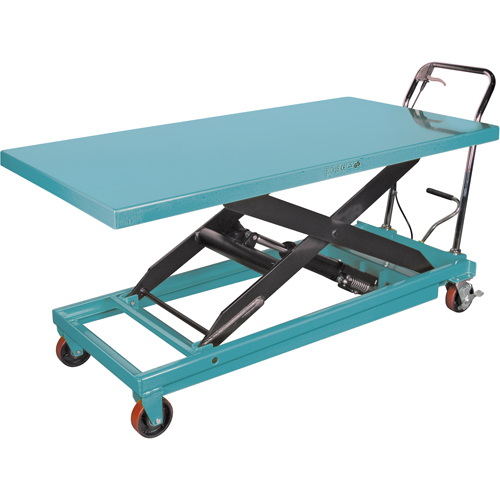 Heavy-Duty Hydraulic Scissor Lift Table, 63" L x 31-7/8" W, Steel, 1100 lbs. Capacity Distribution Élite MP