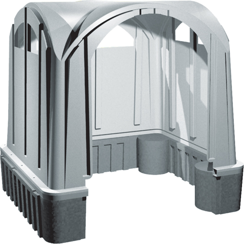 Outdoor Poly Shelters, 3 Walls, 7' L x 6' W x 7' H Distribution Élite MP