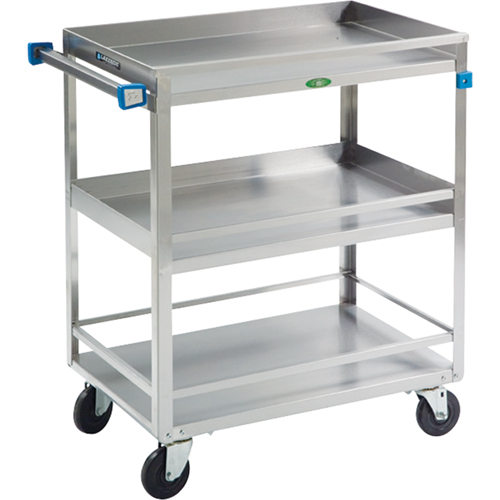 Guard Rail Carts, 3 Tiers, 19" W x 34-3/4" H x 31" D, 500 lbs. Capacity Distribution Élite MP