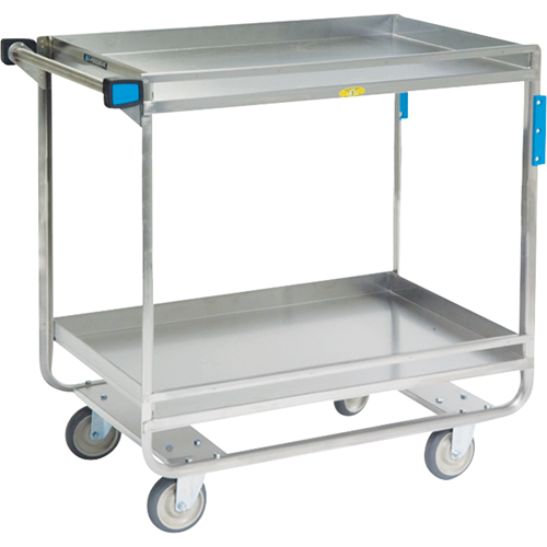 Guard Rail Carts, 2 Tiers, 23" W x 37-1/4" H x 38-5/8" D, 700 lbs. Capacity Distribution Élite MP
