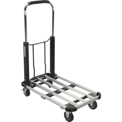 Foldable Platform Trucks, Aluminum, 300 lbs., 28" L x 16" W, 32" High Distribution Élite MP