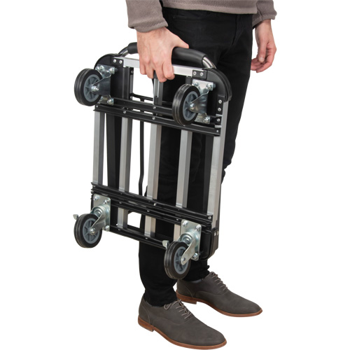 Foldable Platform Trucks, Aluminum, 300 lbs., 28" L x 16" W, 32" High Distribution Élite MP