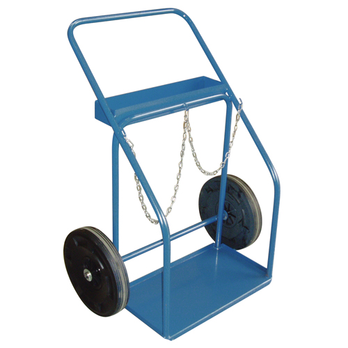 Gas Cylinder Carts, Rubber Wheels, 13" W x 25" L Base, 1000 lbs. Distribution Élite MP