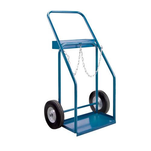 Gas Cylinder Carts, Semi-Pneumatic Wheels, 19" W x 10" L Base, 1000 lbs. Distribution Élite MP