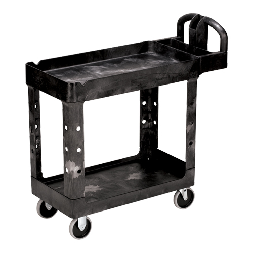 Heavy Duty Utility Cart - 4500-88, 2 Tiers, 17-1/8" x 33-1/4" x 39", 500 lbs. Capacity Distribution Élite MP