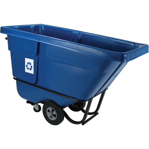 Chariot basculeur en acier, Poly&eacute;thyl&egrave;ne, 1/2 vg³, Capacit&eacute; de charge de 850 lb Distribution Élite MP