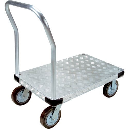 Aluminum Platform Truck, 24" W x 36" L, 4000 lbs. Cap., Polyurethane Wheels Distribution Élite MP