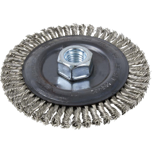 Disque m&eacute;tallique &agrave; brosse &eacute;troit, Dia. 6", Fils 0,022", Arbre 5/8"-11 Distribution Élite MP