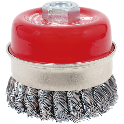 CKB3201T High Performance Knot Banded Cup Brush, 3-1/2" Dia. x 5/8"-11 Arbor Distribution Élite MP