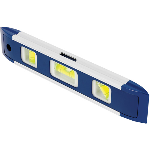 Niveau torpille, 9" lo, Aluminium, 3 fioles, Magn&eacute;tique Distribution Élite MP