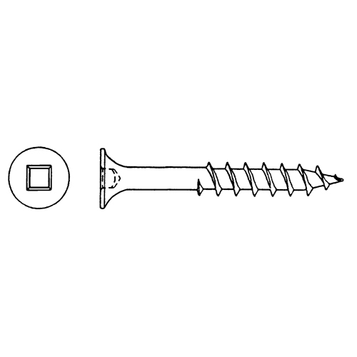 Vis de pont, #8 x 2-1/2" lo, Vert Distribution Élite MP