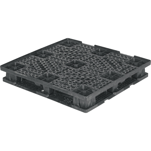 Palettes empilables &agrave; double plancher, Acc&egrave;s de Quatre c&ocirc;t&eacute;s, 48-7/10" lo x 45,7" la x 7-1/2" h Distribution Élite MP