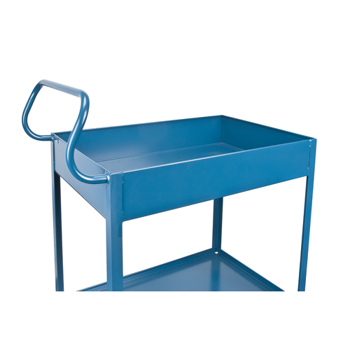 Deep Lipped Service Cart, 2 Tiers, 24" W x 47" H x 36" D, 1200 lbs. Capacity Distribution Élite MP