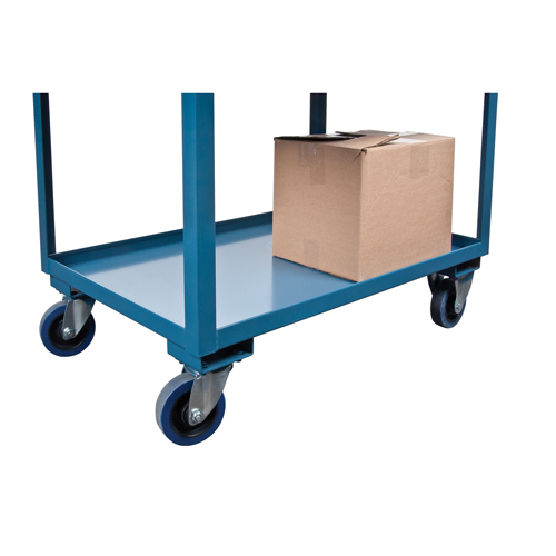 Deep Lipped Service Cart, 2 Tiers, 24" W x 47" H x 36" D, 1200 lbs. Capacity Distribution Élite MP