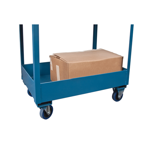 Deep Lipped Service Cart, 2 Tiers, 24" W x 47" H x 36" D, 1200 lbs. Capacity Distribution Élite MP