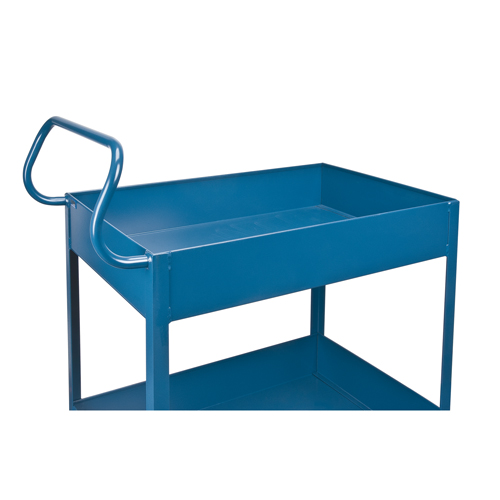 Deep Lipped Service Cart, 2 Tiers, 24" W x 47" H x 36" D, 1200 lbs. Capacity Distribution Élite MP