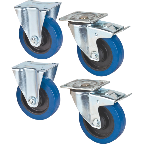 Support pour boîtes de carton - Jeu de roulettes en option Distribution Élite MP